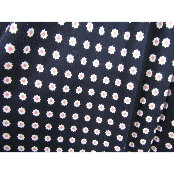 LOFT Blue Dress Rayon Floral Faux Wrap Boho Flowy Y2K 90s Romantic Whimsical - Picture 4 of 10